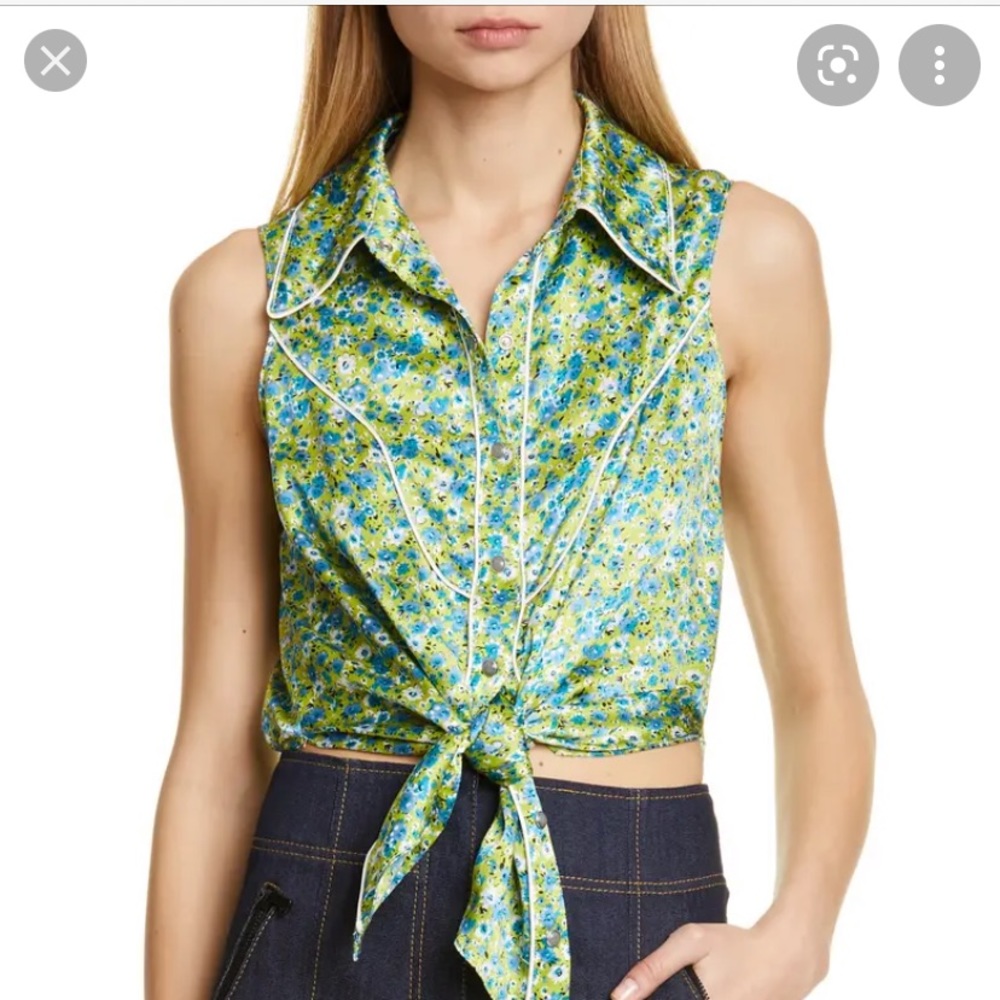 NWOT cinq a sept silk top